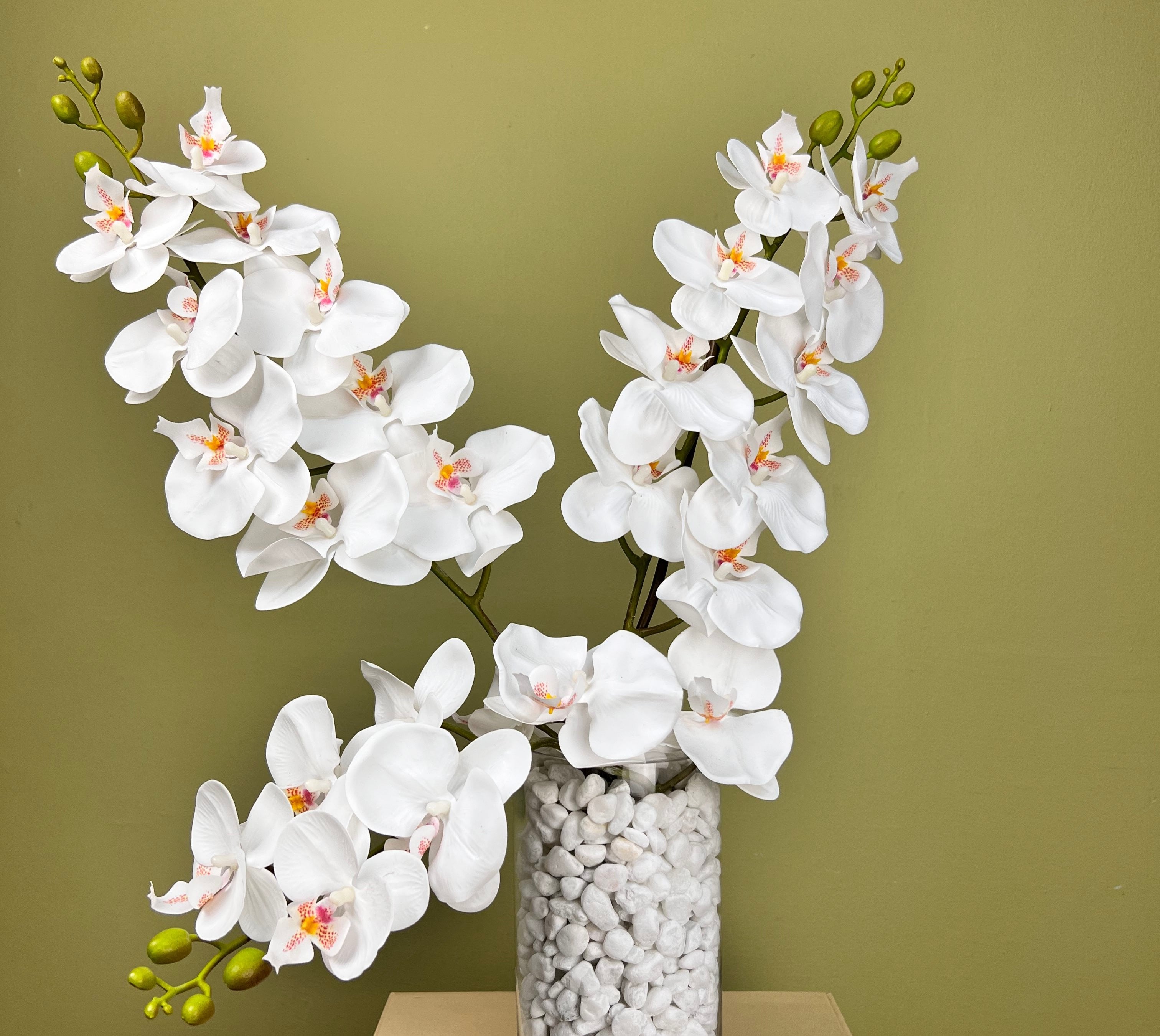 Artificial Orchid White Phalaenopsis