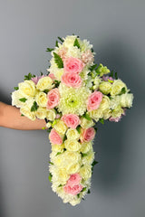 Floral Funeral Cross